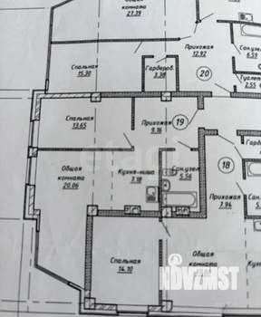 Студия квартира, вторичка, 54м2, 6/16 этаж