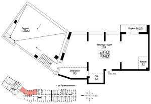 1-к квартира, вторичка, 146м2, 21/23 этаж