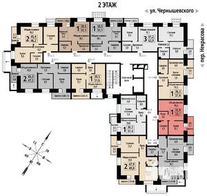 1-к квартира, вторичка, 33м2, 2/10 этаж