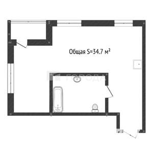 Студия квартира, вторичка, 35м2, 3/9 этаж