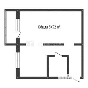 1-к квартира, вторичка, 32м2, 2/5 этаж
