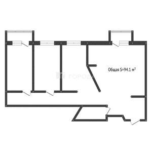 4-к квартира, вторичка, 94м2, 5/5 этаж