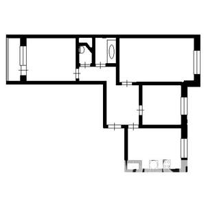 3-к квартира, вторичка, 66м2, 7/10 этаж
