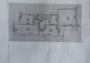 3-к квартира, вторичка, 70м2, 4/9 этаж