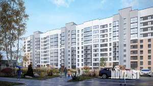 1-к квартира, строящийся дом, 40м2, 1/10 этаж