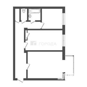 2-к квартира, вторичка, 55м2, 4/4 этаж