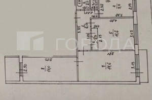 3-к квартира, вторичка, 64м2, 8/9 этаж