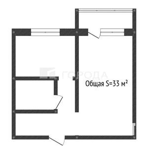 1-к квартира, вторичка, 33м2, 5/9 этаж
