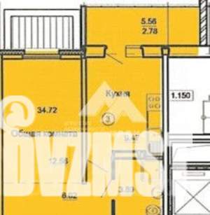 1-к квартира, вторичка, 35м2, 15/17 этаж