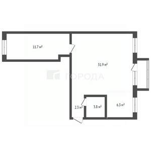 2-к квартира, вторичка, 56м2, 2/4 этаж