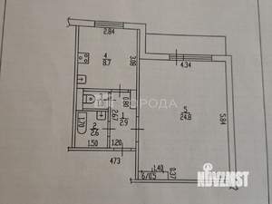 1-к квартира, вторичка, 41м2, 3/9 этаж