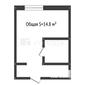 Студия квартира, вторичка, 15м2, 1/3 этаж