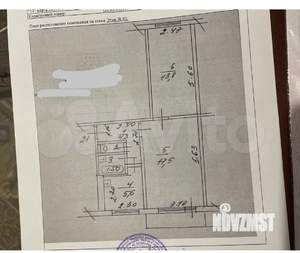 2-к квартира, вторичка, 44м2, 2/5 этаж
