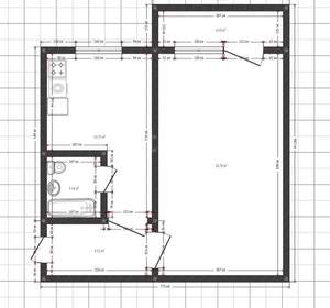 1-к квартира, вторичка, 33м2, 5/9 этаж