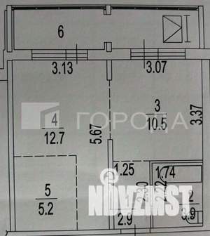 2-к квартира, вторичка, 40м2, 15/16 этаж