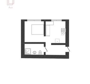 1-к квартира, вторичка, 34м2, 1/5 этаж
