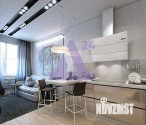1-к квартира, строящийся дом, 31м2, 16/25 этаж