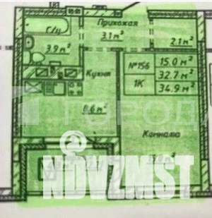 1-к квартира, сданный дом, 37м2, 7/19 этаж