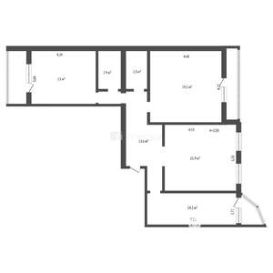 3-к квартира, вторичка, 89м2, 10/10 этаж