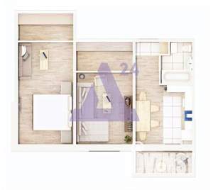 2-к квартира, вторичка, 59м2, 2/17 этаж