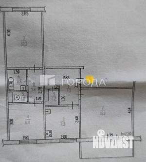 3-к квартира, вторичка, 75м2, 4/9 этаж