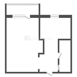 1-к квартира, вторичка, 34м2, 5/9 этаж