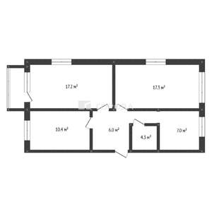 3-к квартира, вторичка, 63м2, 5/5 этаж