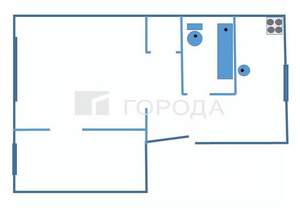 2-к квартира, вторичка, 45м2, 1/2 этаж