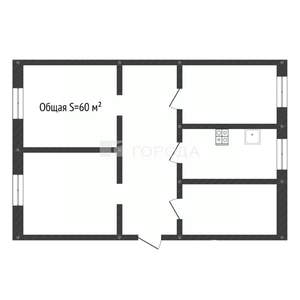 3-к квартира, вторичка, 60м2, 2/5 этаж