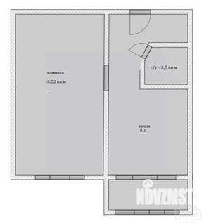 1-к квартира, вторичка, 35м2, 10/16 этаж