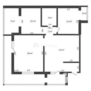 3-к квартира, вторичка, 105м2, 14/15 этаж