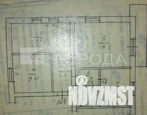 3-к квартира, вторичка, 57м2, 3/3 этаж