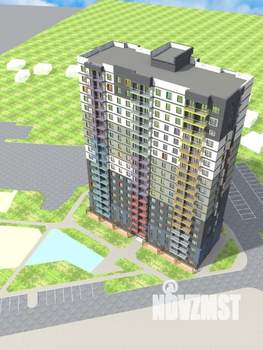 1-к квартира, строящийся дом, 42м2, 17/18 этаж