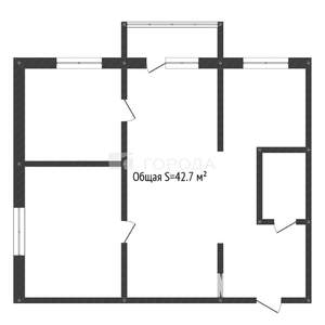 3-к квартира, вторичка, 43м2, 4/5 этаж