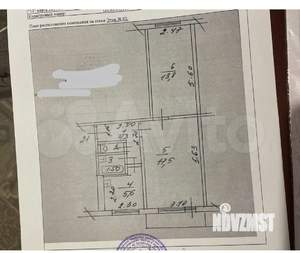 2-к квартира, вторичка, 44м2, 2/5 этаж