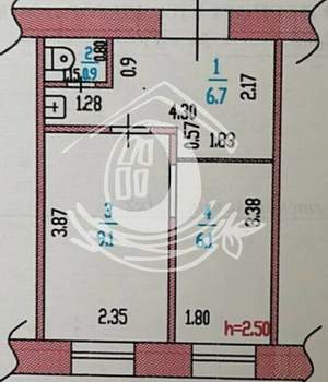 2-к квартира, вторичка, 23м2, 5/5 этаж