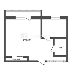 2-к квартира, вторичка, 44м2, 13/16 этаж