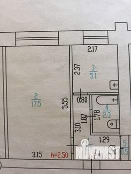 1-к квартира, вторичка, 29м2, 2/5 этаж