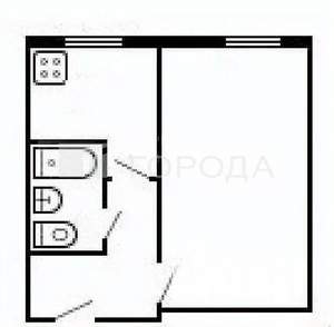 1-к квартира, вторичка, 34м2, 4/8 этаж