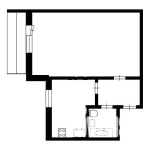 1-к квартира, вторичка, 37м2, 3/5 этаж