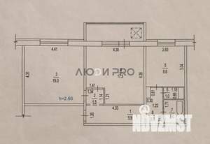 2-к квартира, вторичка, 59м2, 9/10 этаж