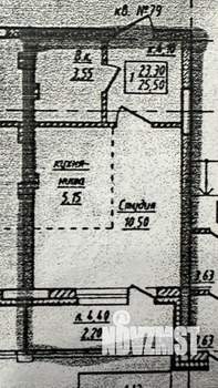 Студия квартира, вторичка, 26м2, 1/10 этаж