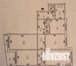 4-к квартира, вторичка, 95м2, 1/9 этаж