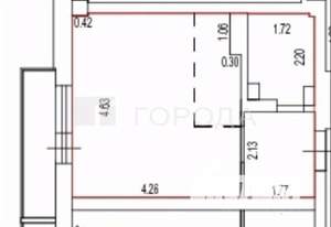 Студия квартира, вторичка, 27м2, 15/16 этаж