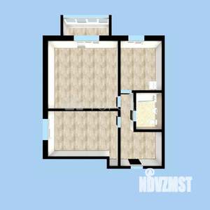 2-к квартира, вторичка, 44м2, 3/4 этаж