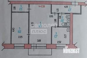 2-к квартира, вторичка, 45м2, 5/5 этаж