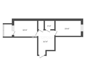 1-к квартира, вторичка, 58м2, 5/10 этаж