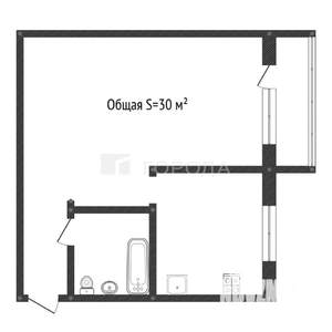 1-к квартира, вторичка, 30м2, 3/5 этаж