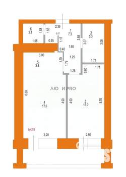 2-к квартира, вторичка, 51м2, 5/14 этаж