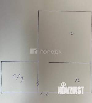 Студия квартира, вторичка, 19м2, 4/4 этаж